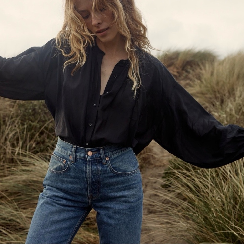 DÔEN Jane blouse, black size XXS